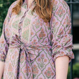 Victoria Dunn Fawn Long Sleeve Maxi Dress